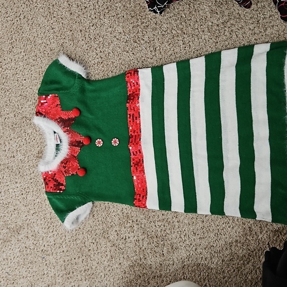 Cute Christmas Knitted Dress for Girls – Excellent Condition (7–8 Years) - Picture 1 of 6